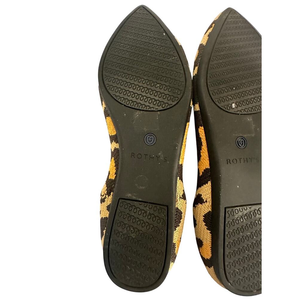 Rothy's Womens The Point Big Cat Knit Fabric Slip On Ballet Flats Shoes Sz 7.5 - Picture 10 of 11